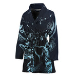 Bohemian Spiritual Deer Print Women's Bathrobe
