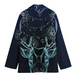 Bohemian Spiritual Deer Print Women's Blazer