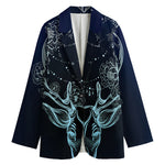Bohemian Spiritual Deer Print Women's Cotton Blazer