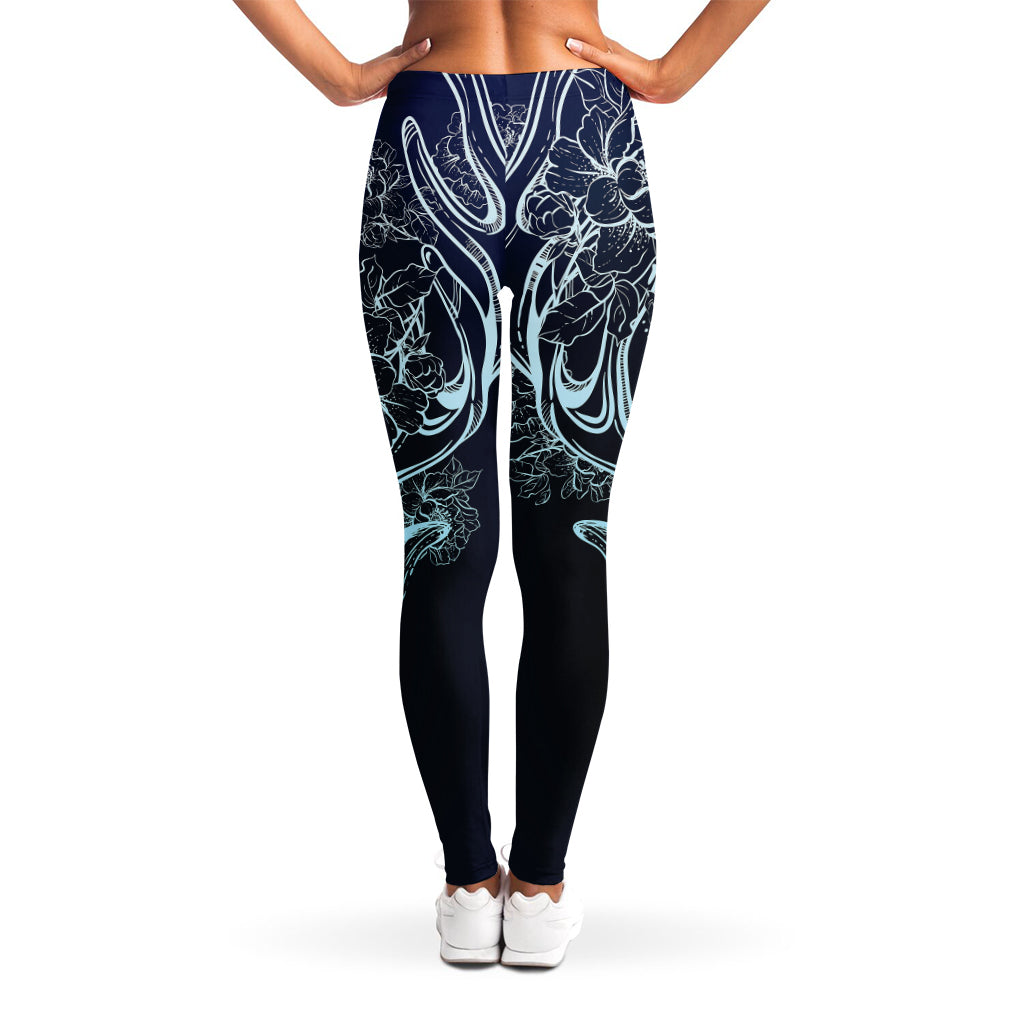 Bohemian Spiritual Deer Print Women's Leggings