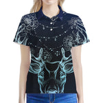 Bohemian Spiritual Deer Print Women's Polo Shirt