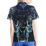 Bohemian Spiritual Deer Print Women's Polo Shirt