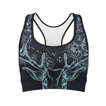 Bohemian Spiritual Deer Print Women's Sports Bra
