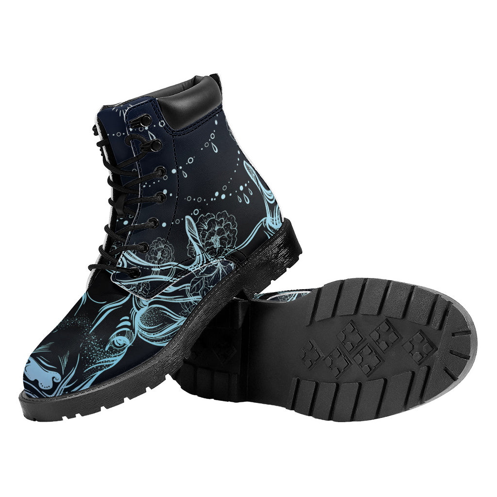Bohemian Spiritual Deer Print Work Boots