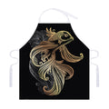 Bohemian Spiritual Fish Print Adjustable Apron