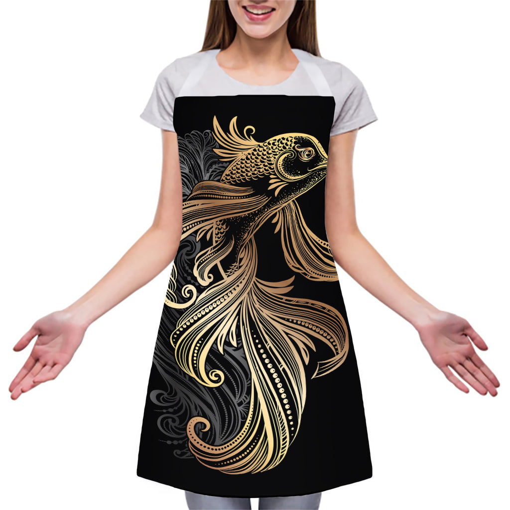Bohemian Spiritual Fish Print Adjustable Apron
