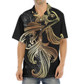 Bohemian Spiritual Fish Print Aloha Shirt