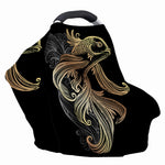 Bohemian Spiritual Fish Print Baby Seat Cover
