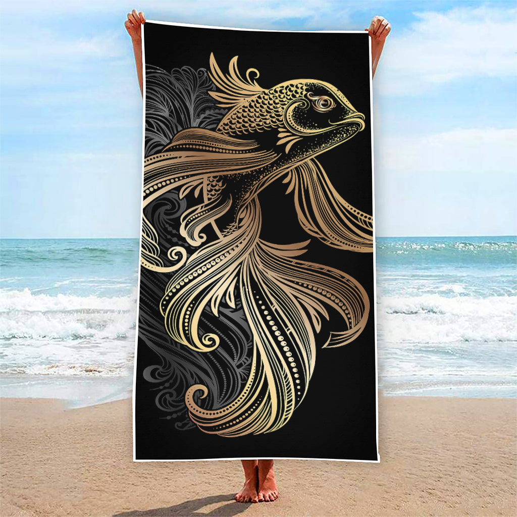 Bohemian Spiritual Fish Print Beach Towel
