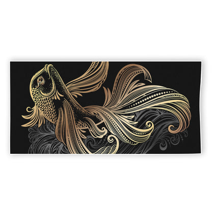 Bohemian Spiritual Fish Print Beach Towel