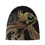 Bohemian Spiritual Fish Print Beanie