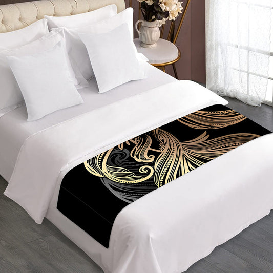 Bohemian Spiritual Fish Print Bed Runner