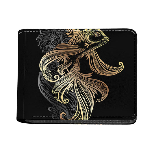 Bohemian Spiritual Fish Print Bifold Wallet