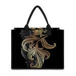 Bohemian Spiritual Fish Print Canvas Tote Bag