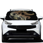Bohemian Spiritual Fish Print Car Windshield Snow Cover
