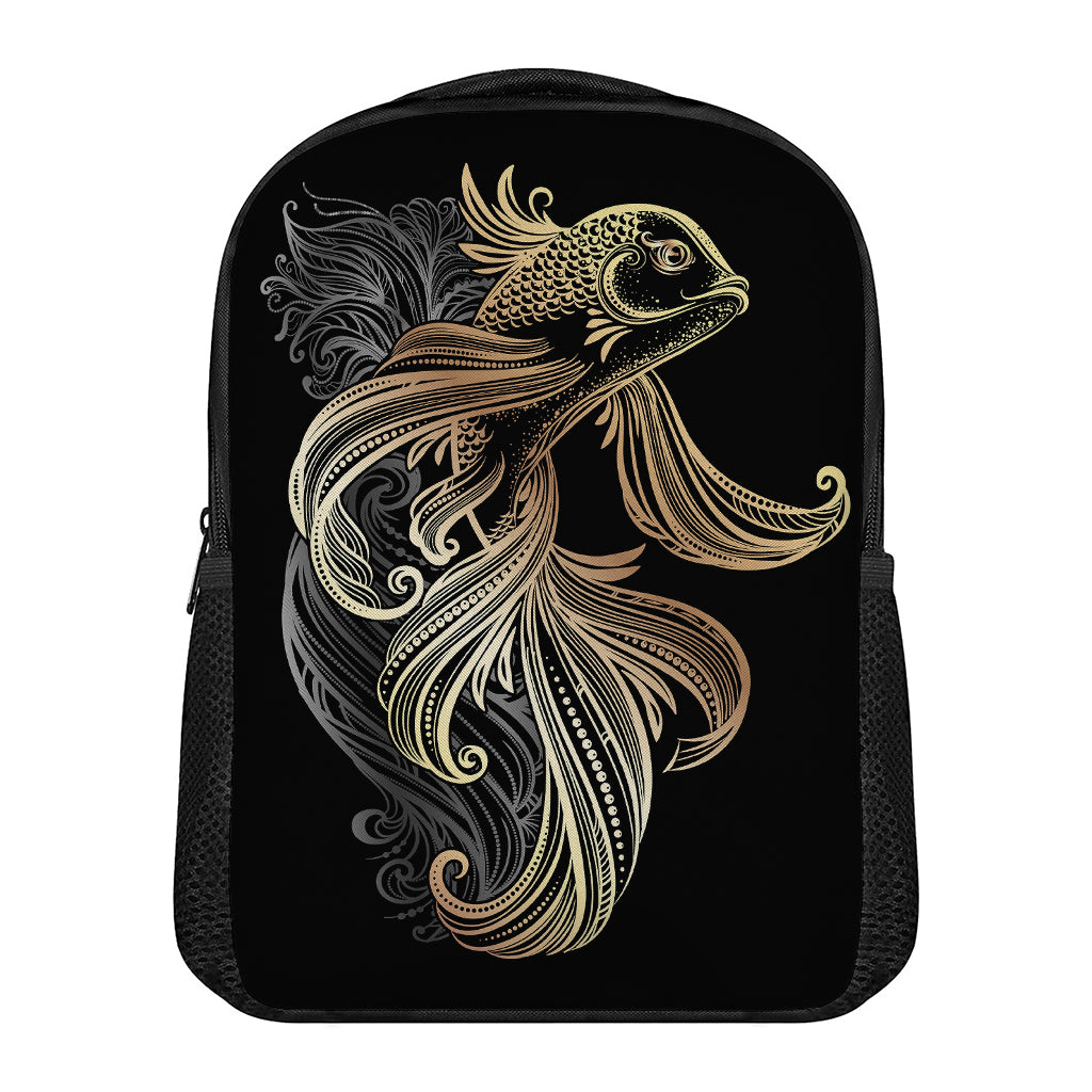 Bohemian Spiritual Fish Print Casual Backpack