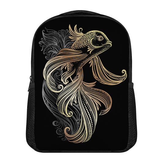 Bohemian Spiritual Fish Print Casual Backpack