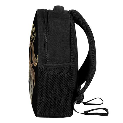Bohemian Spiritual Fish Print Casual Backpack
