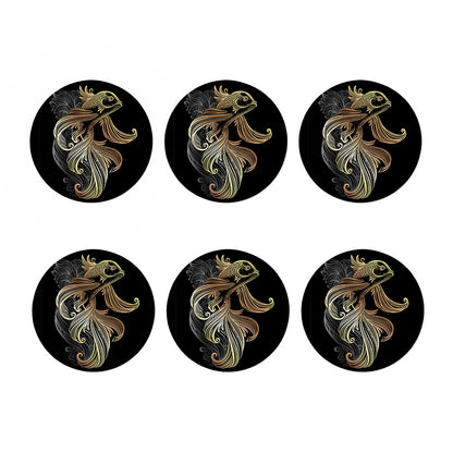 Bohemian Spiritual Fish Print Coaster Set