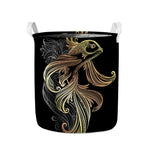 Bohemian Spiritual Fish Print Collapsible Laundry Basket