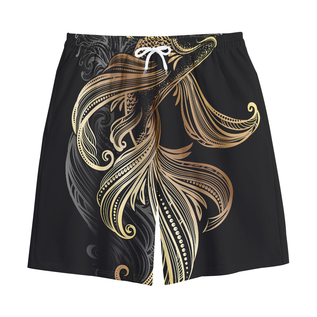 Bohemian Spiritual Fish Print Cotton Shorts