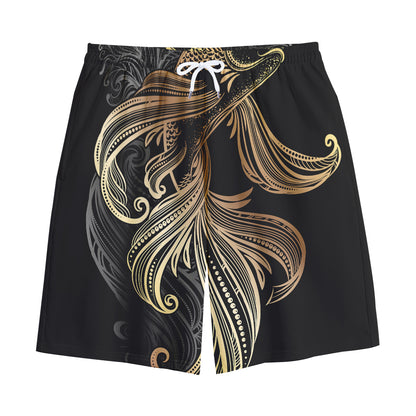 Bohemian Spiritual Fish Print Cotton Shorts