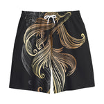 Bohemian Spiritual Fish Print Cotton Shorts