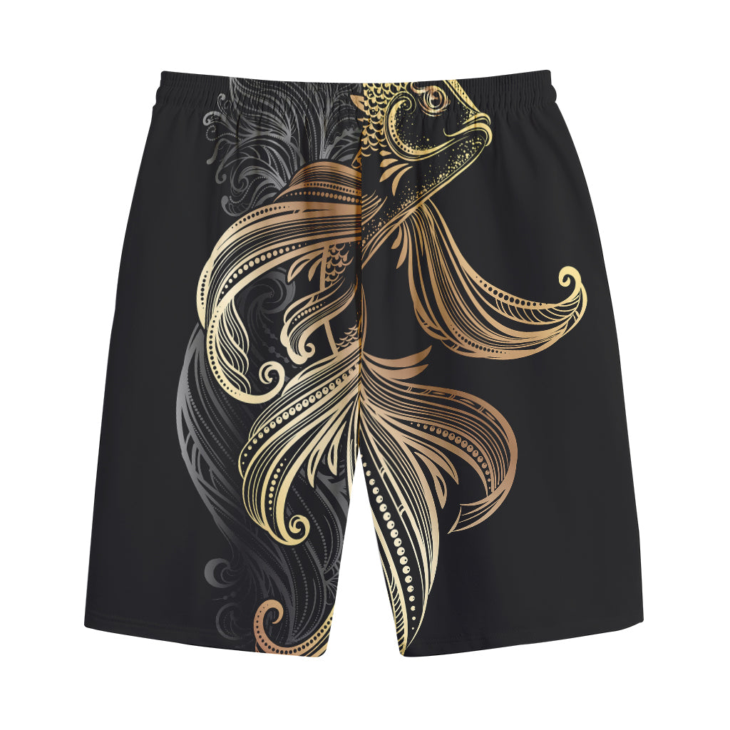 Bohemian Spiritual Fish Print Cotton Shorts