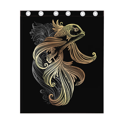 Bohemian Spiritual Fish Print Curtain