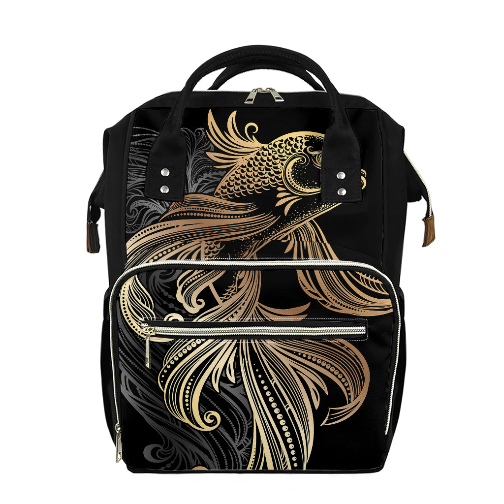 Bohemian Spiritual Fish Print Diaper Bag