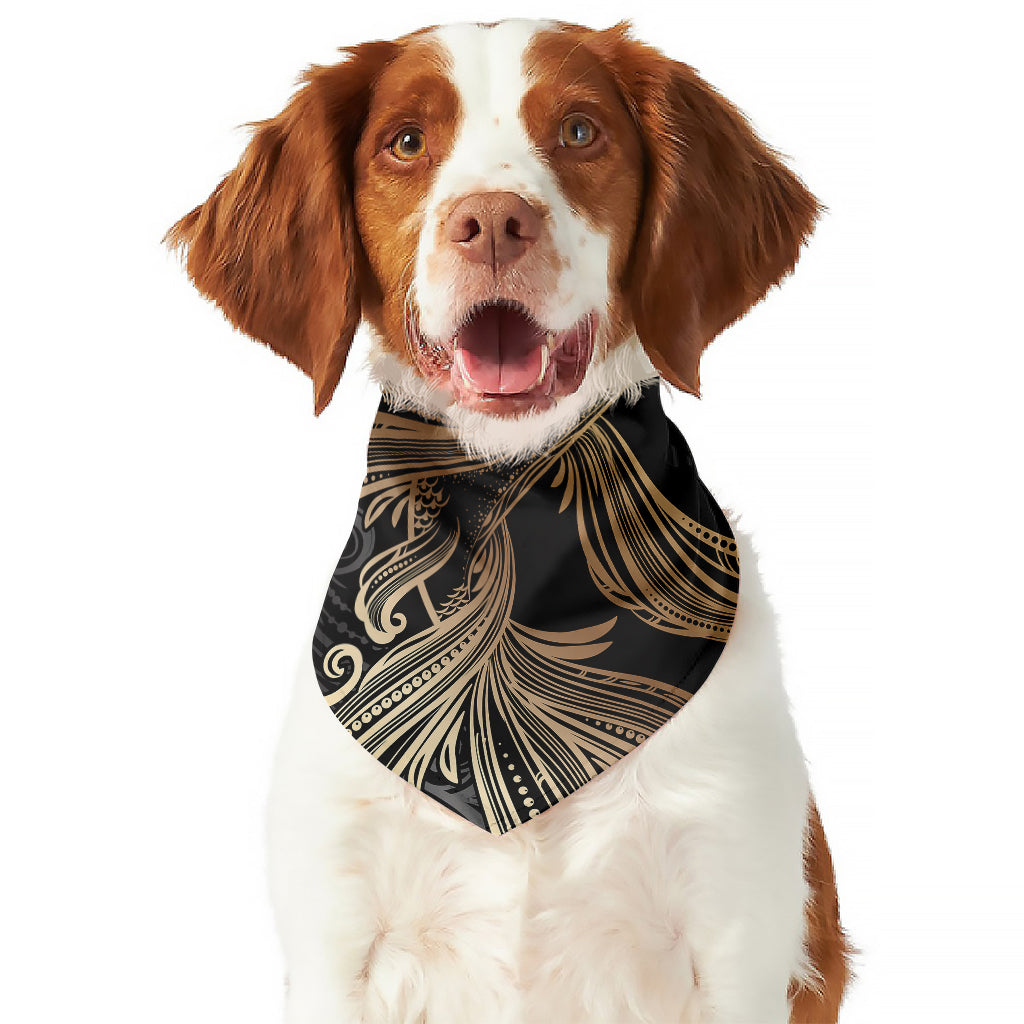 Bohemian Spiritual Fish Print Dog Bandana