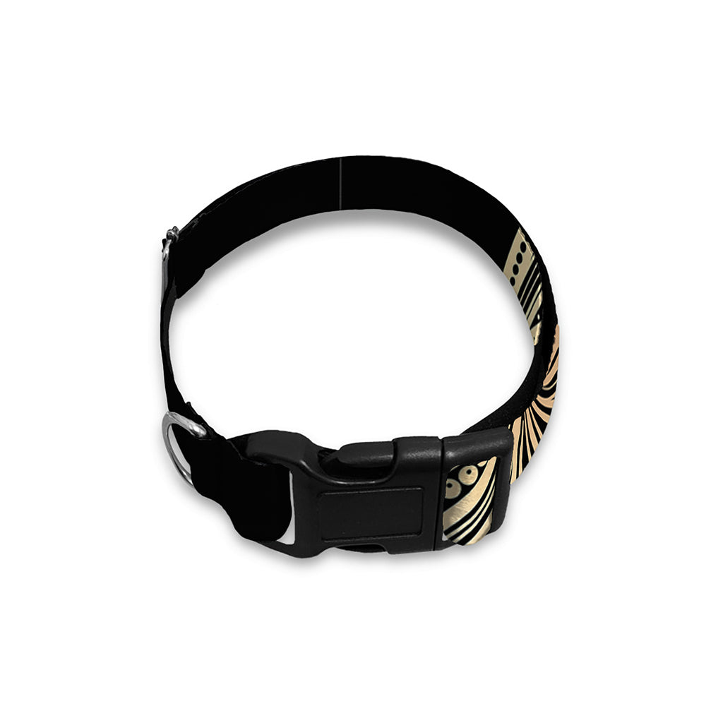 Bohemian Spiritual Fish Print Dog Collar