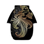 Bohemian Spiritual Fish Print Dog Zip Up Hoodie
