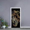 Bohemian Spiritual Fish Print Door Sticker