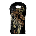 Bohemian Spiritual Fish Print Double Neoprene Wine Tote