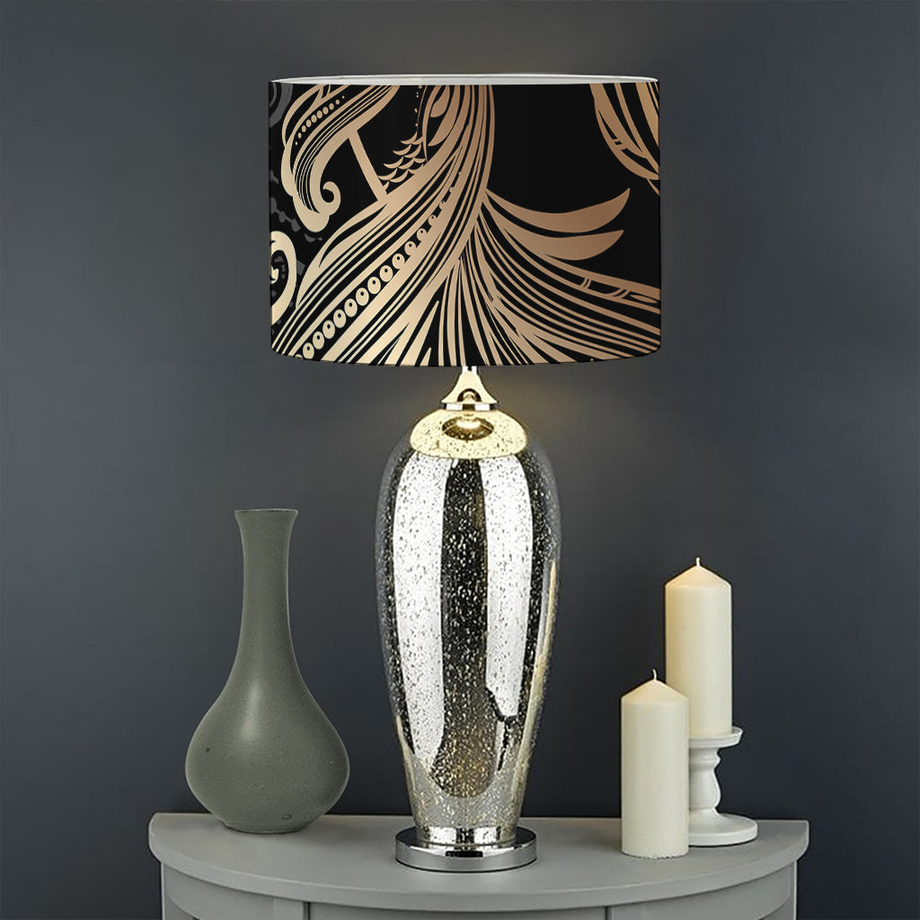 Bohemian Spiritual Fish Print Drum Lamp Shade