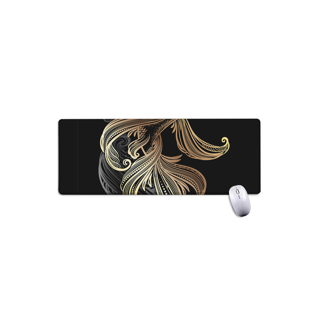 Bohemian Spiritual Fish Print Extended Mouse Pad