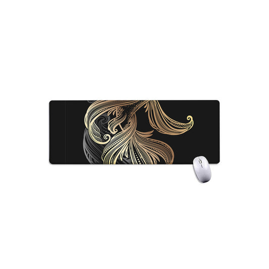 Bohemian Spiritual Fish Print Extended Mouse Pad