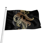Bohemian Spiritual Fish Print Flag