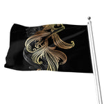 Bohemian Spiritual Fish Print Flag