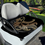Bohemian Spiritual Fish Print Golf Cart Seat Cover