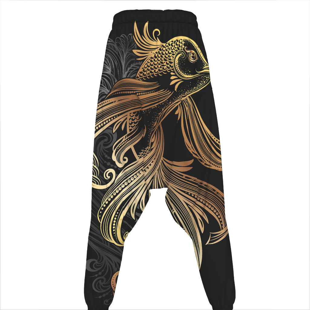 Bohemian Spiritual Fish Print Hammer Pants