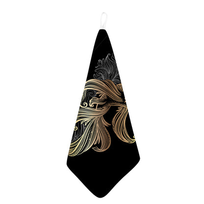 Bohemian Spiritual Fish Print Hand Towel