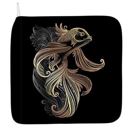 Bohemian Spiritual Fish Print Hand Towel