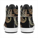 Bohemian Spiritual Fish Print High Top Leather Sneakers