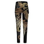Bohemian Spiritual Fish Print High-Waisted Pocket Leggings