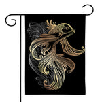 Bohemian Spiritual Fish Print House Flag