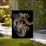Bohemian Spiritual Fish Print House Flag