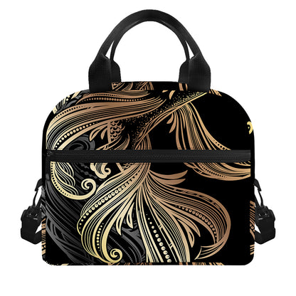 Bohemian Spiritual Fish Print Insulated Lunch Bag