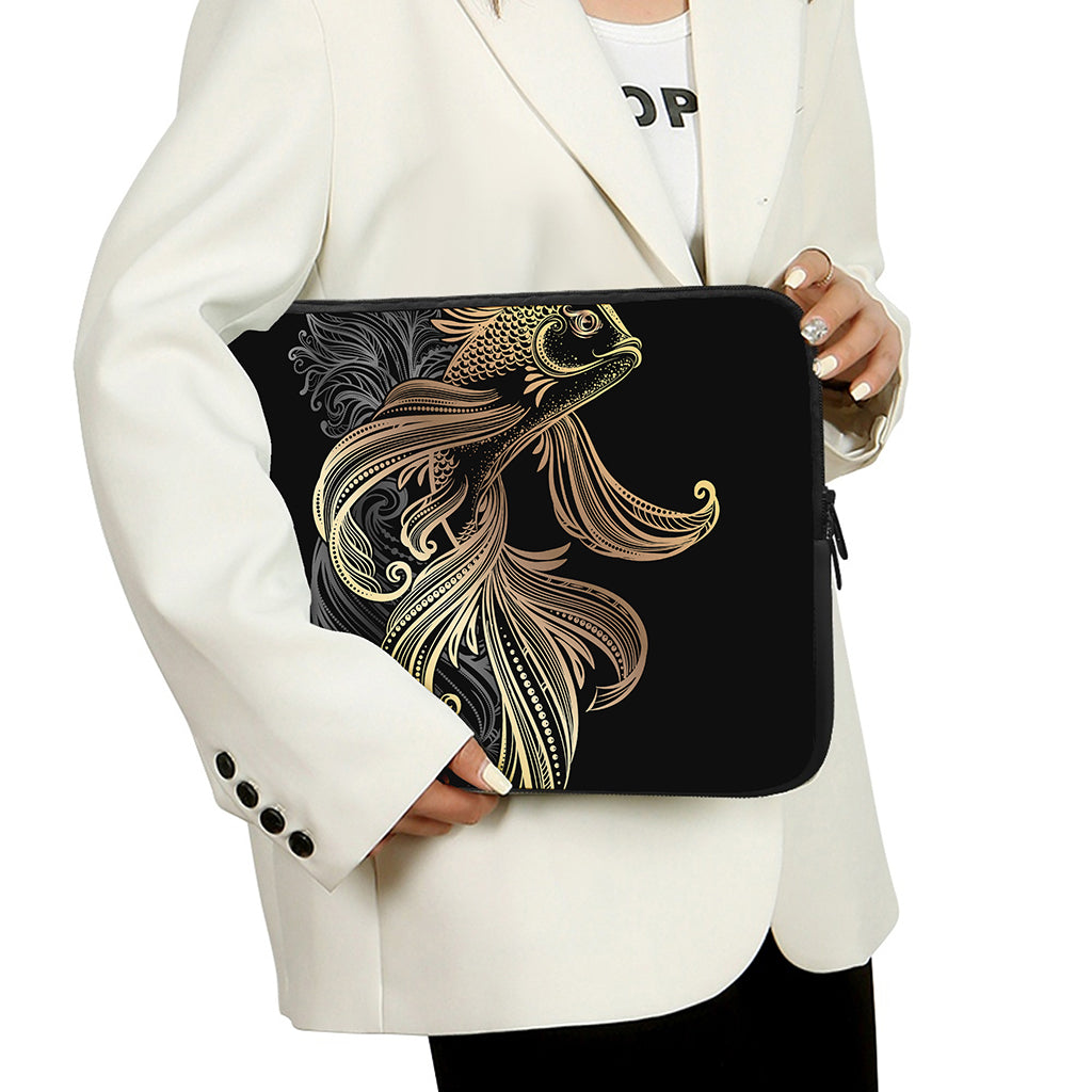 Bohemian Spiritual Fish Print Laptop Sleeve